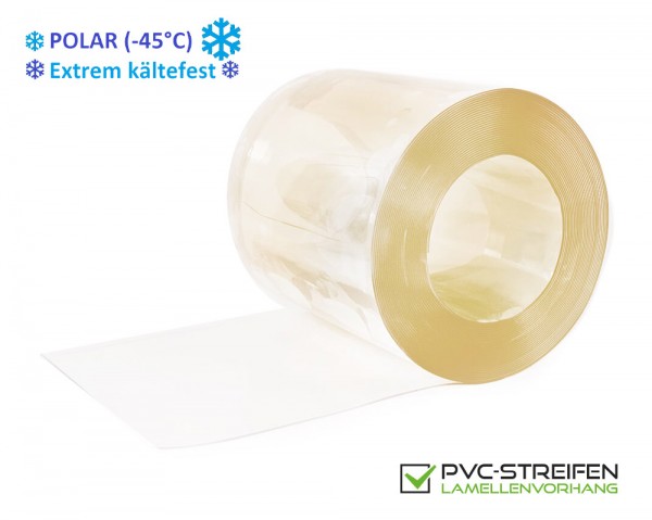PVC Streifen 300 x 3 mm glasklar POLAR (-45°) extrem kältefest als Zuschnitt