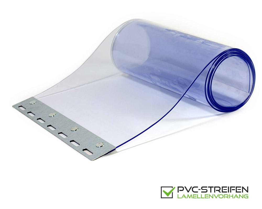 PVC Streifen blau transparent | Stallvorhang | Lamellenvorhang ...
