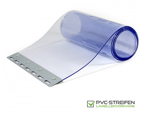 PVC Ersatzstreifen standard blau-transparent 300 x 3 mm inklusive montiertem Pendel